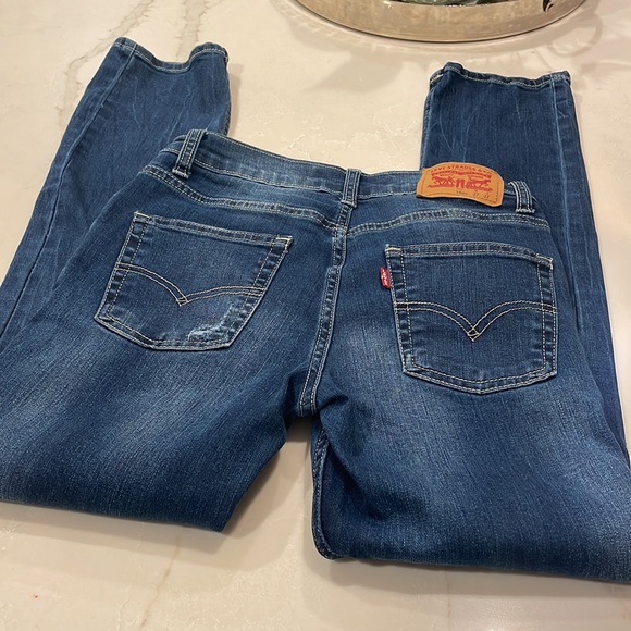 LEVIS 510 DISTRESSED SKINNY JEANS - Picture 2 of 7